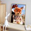 Disney Diamond Painting Judy  Nick Wedding Selfie Cartoon Movie Cross Stitch Embroidery Handmade Gift Home Decoration