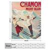 Chamonix, Mont Blanc - Vintage Throw Blanket Blankets For Baby Bed Beach Multi-Purpose Blankets
