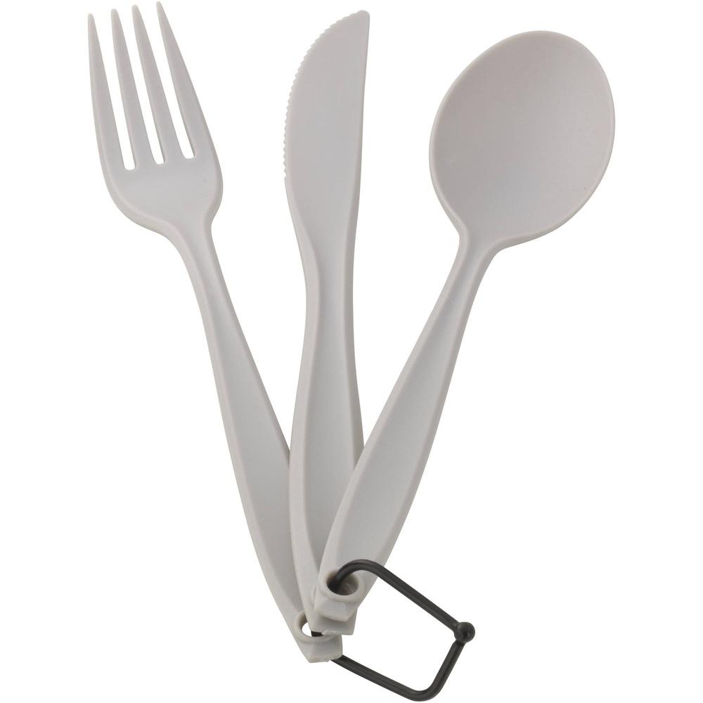 3 Piece Camping Cutlery Set Reusable Plastic Fork Spoon Knife Set Dishwasher Safe Lightweight Portable Outdoor Utensils 6 Pack