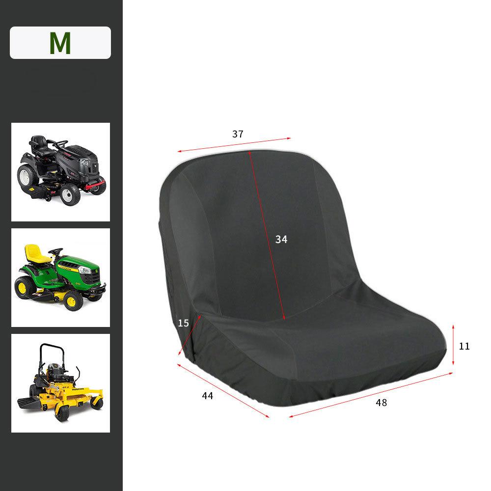 Universal Riding Lawn Mower Seat Cover 600D Oxford Cloth Waterproof Tractor Outdoor Seat Cover With Rear Storage Bag Accessories
