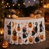 Halloween Table Skirt Round Party Dessert Buffet Decor Home Decoration Printed Fabric Cover