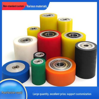 Custom Rubber-Coated Bearings, Polyurethane Bearings, Plastic Rubber Rollers, Soft & Temperature-Resistant Bearings