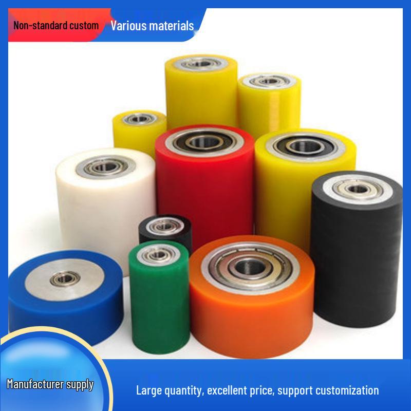 Rulmenți personalizați acoperiți cu cauciuc, Rulmenți din poliuretan, Role din cauciuc plastic, Rulmenți moi și rezistenți la temperatură