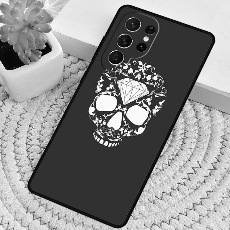 DIAMOND SKULL Phone Case for Samsung Galaxy note 10 pro S26 Ultra S23 S24 FE S25 S21 S22 PLUS shockproof Cove