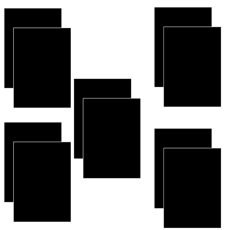 Doppelseitige schwarze Blattkarton A4 bedruckbare schwarze Blatt für Etiketten und DIY-Etiketten, Karte, Bastelverzierungen, Drucker und Kopierer