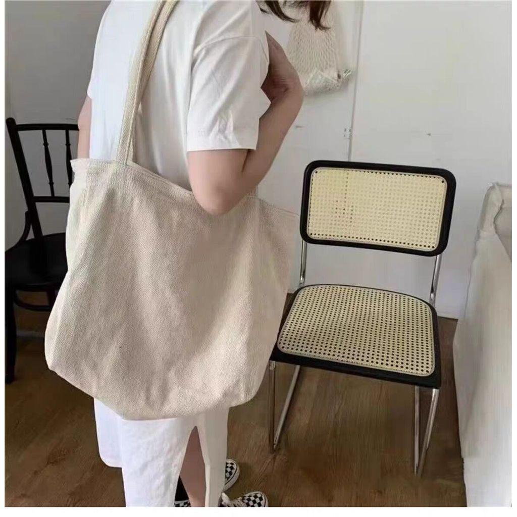 IELGY Large-Capacity Cloth Bag All-Match Commuter Canvas Bag Commuter Essential