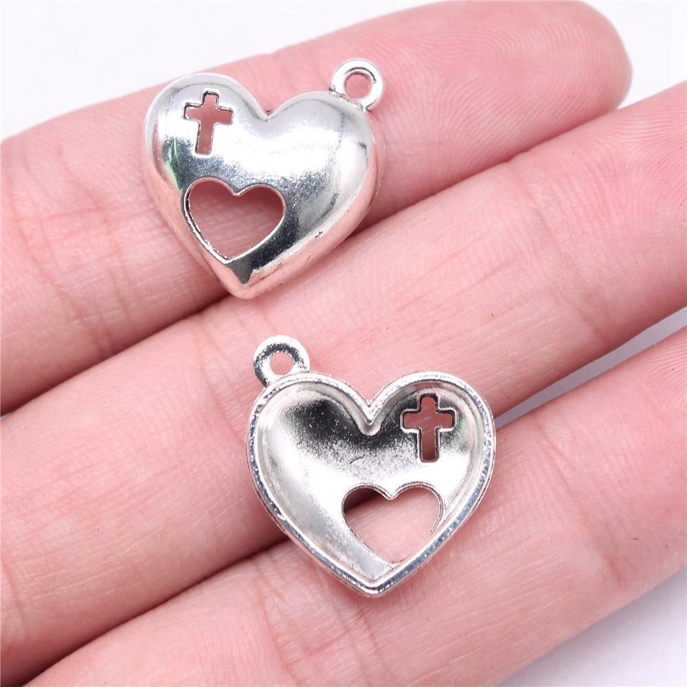Peach Heart Love Charms Pendant Men's Jewelry Elegant Art Supplies