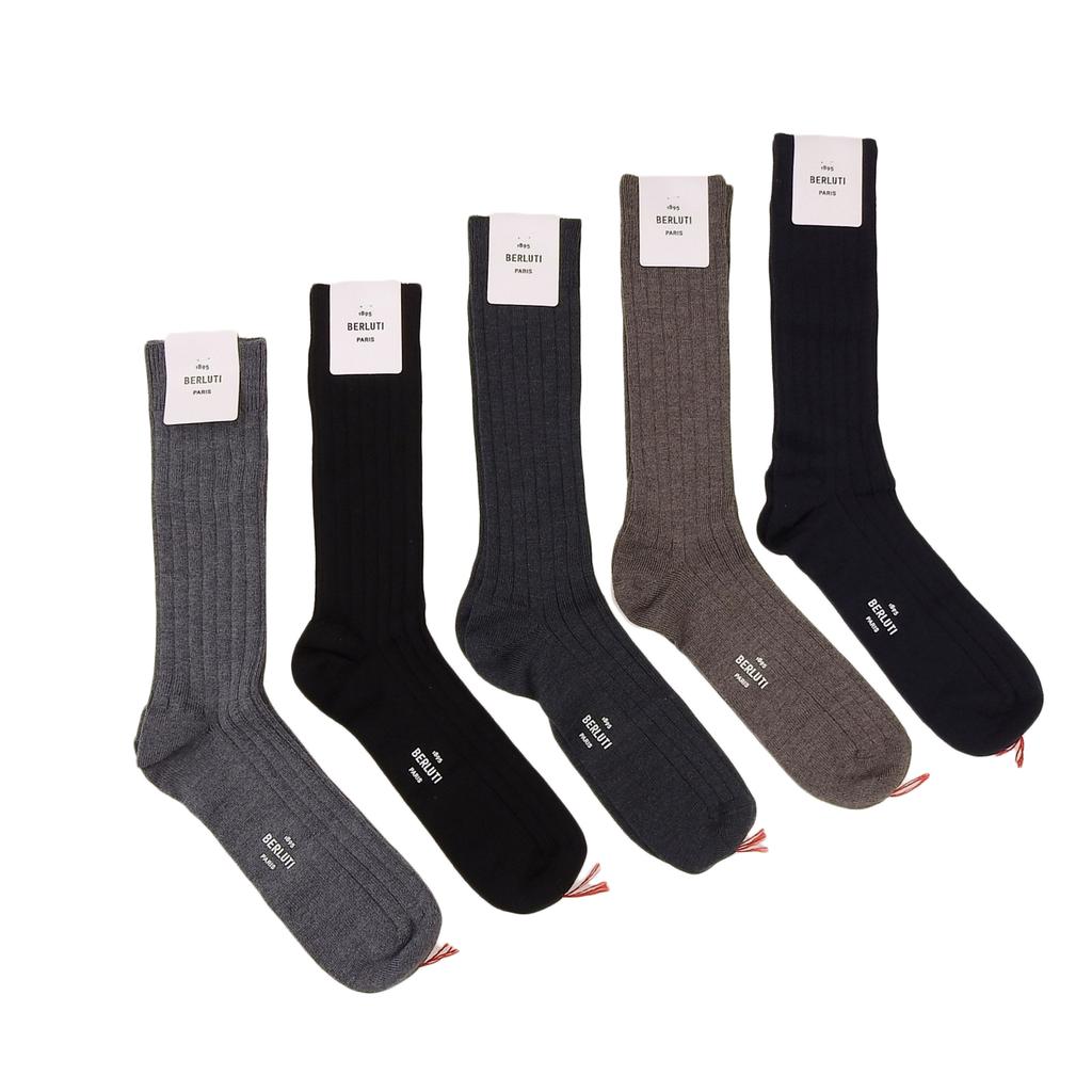 Pristine BERLUTI Other fashion goods Socks Black gray system wool mens Used