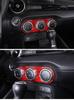 Hcilloend Carbon Fiber Air Conditioning Switch Air Conditioning Control Air Conditioning Knob Air Conditioning Control Cover for New Mazda Roadster RF
