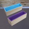 Rectangular Wooden Box and Silicone Soap Mold, 1200g DIY Tool
