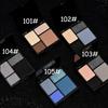4 barvy Punk Smokey Matte Glitter Eyeshadow Dlouhotrvající třpytivé oční stíny Paletka make-upu Cool Toned Black Blue Eye Pigment
