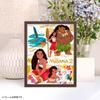 Yanoman [Made in Japan] 300-Piece Jigsaw Puzzle, Petit Petit Light Series, Disney Colorful Gold Moana 2, 42-113 (16.5 x 21.5 cm), Includes Piece