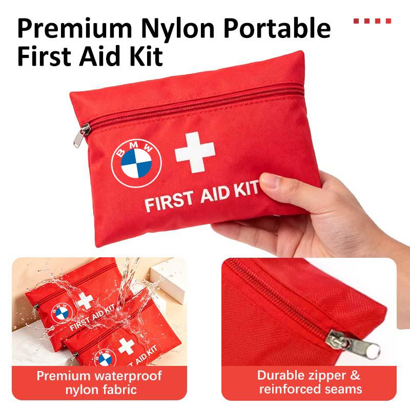 For BMW Nylon Car Portable Medicine Storage Box First Aid Kit Health Kit E87 E70 E91 E30 G20 E92 E93 E60 E46 E90 G30 E53 X1