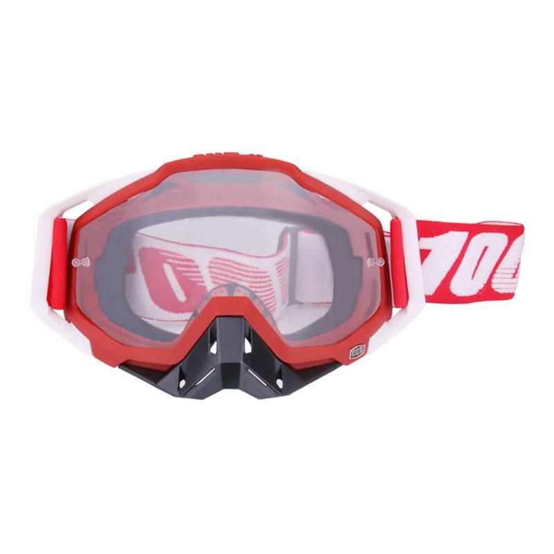 100 Off-Road Motorcycle Goggles with Nose Guard & Windshield Protection for Adults