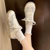 Fashion Breathable Mesh Moral Training Shoes Women's Summer New Thin Casual Soft-soled Sneakers