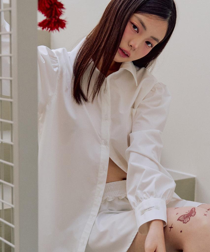 ZEROPLANET Giselle Puff Shirt [White]