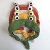 Cute for Frog Hat Big Ears Headgear Cartoon Knitted Hat Winter Warm Headdress