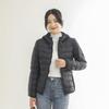 Rourou Women's Hooded Lightweight Down Jacket - New Mushroom Series, Short Style, 90% White Duck Down, Perfect for Autumn and Winter.