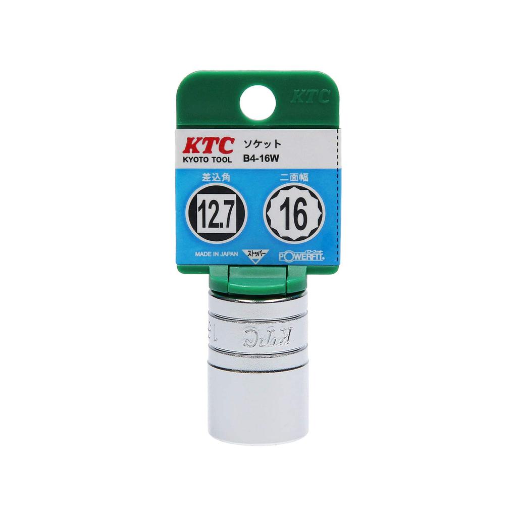 Kyoto Tool Drive (KTC) 12-Point Socket, B4-16W-H, 12.7mm