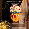 DIY Craft Middle Autumn Festival Lantern Cartoon Hanging Rabbit Lamps  Moon Festival