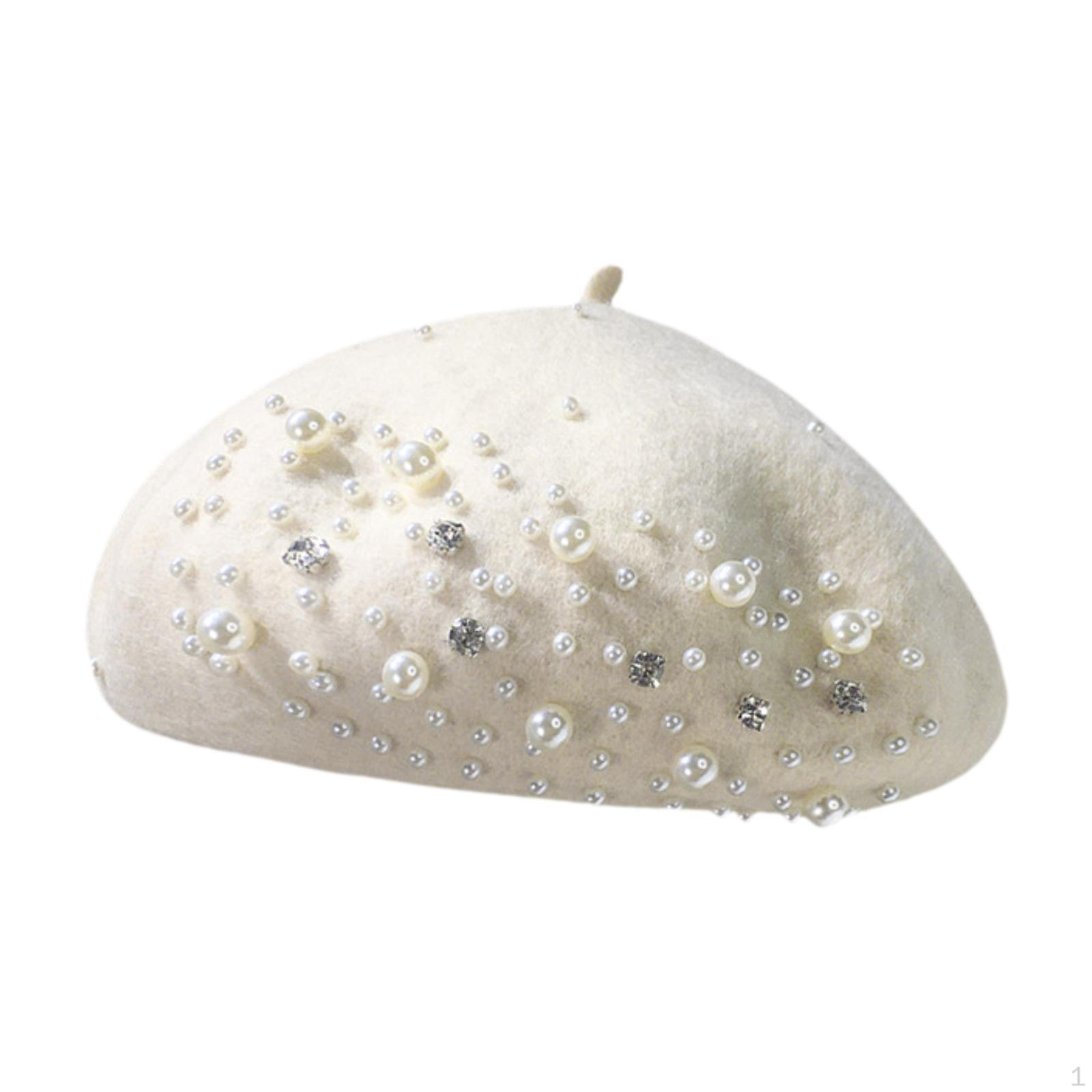 

Берет для женщин шапочка-бини сценическое представление подарок на день рождения бежевый