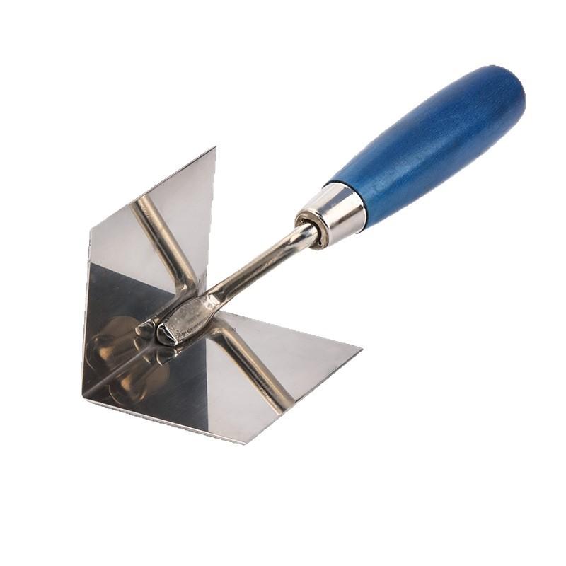 1Pcs 8X6Cm Outside / Inside Corner Knife Stainless Steel Corner Trowel For Drywall Gyprock Plasterboard Drywall Corner Tool