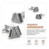 2pcs Men's Tuxedo Shirt Accordion Cufflinks Shirt Accessory