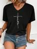 T-shirt Printing, Daily V-neck T-shirt Is Suitable for Daily Life, the Best Choice for Going Out and Giving Friends and Family