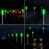 Aolyty Solar Lights Outdoor, Waterproof Driveway Markers Reflective, Warning Flash Light with 2 Lighting Modes, LED Solar Light 4 Pack for Parking