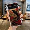 Black Raven Phone Case Cover for Google Pixel 9 8 7 6 5 4 4XL Soft TPU 7A 6A 5A 4A 3A Pro XL 5G Transparent Shell Fundas Capas