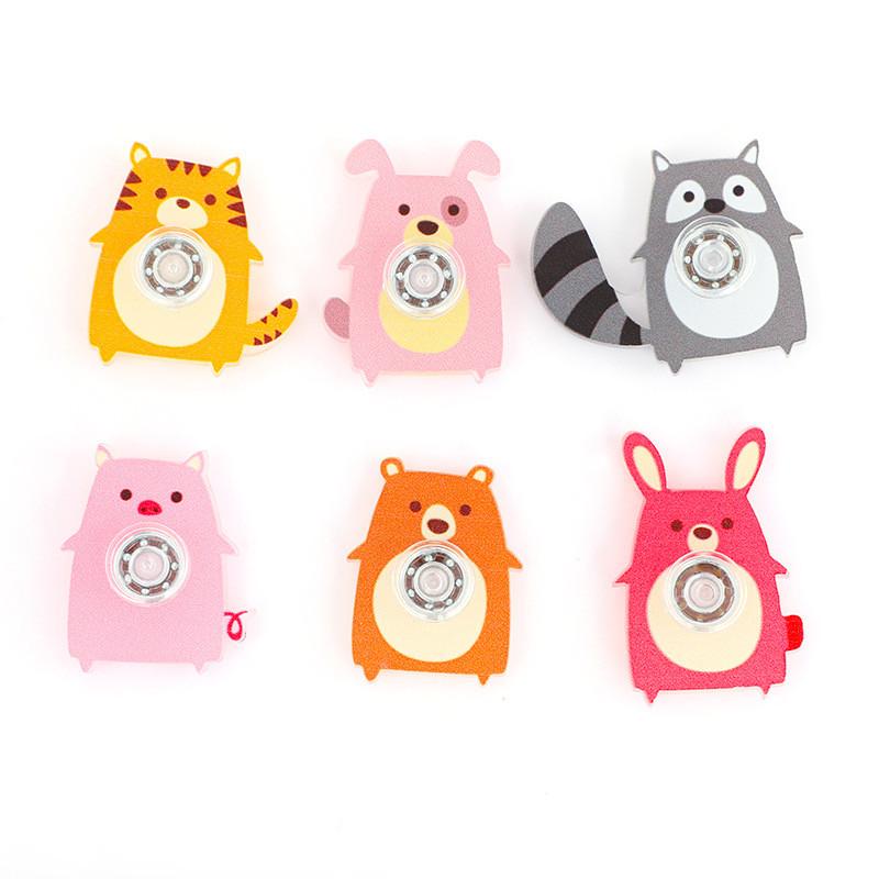 Rabbit Animal Tiger Spinner Toy With Plastic For Desk Decor Relief Stress