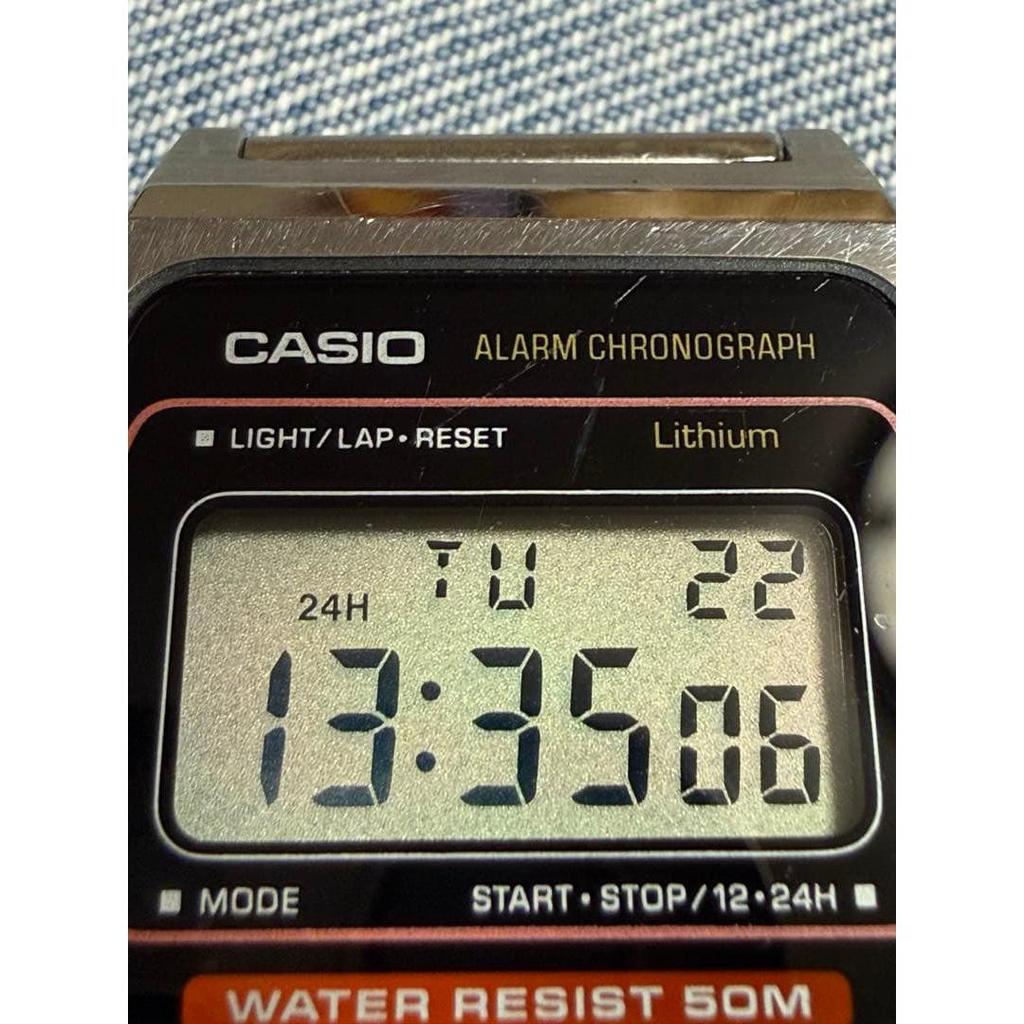 Used 80s CASIO W-34 Vintage Casio Digital Watch