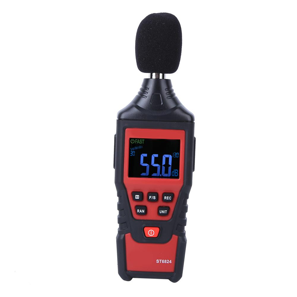 ST6824 Digital Sound Level Meter Voice Tester Noise Decibel Monitor Measuring Tool 30 130dB