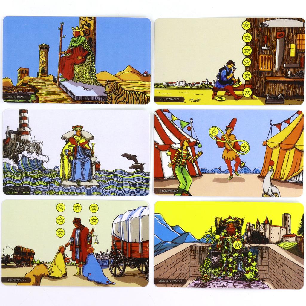 Novo conjunto de cartas de tarô Panorama Rider Waite da RWS, jogo de tabuleiro multijogador para festas, profecia e adivinhação para iniciantes, brinquedo de adivinhação
