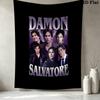 Damon Salvatore Wall Tapestry Aesthetic Wall Hanging Printed Fabric Blanket Decorative Tapestries For Bedroom Living Room Home Decor