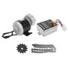 12V 350W Getriebemotor 12V 500W Bürstenregler 13Z Ritzel 38 Glieder Kettensatz für Elektrofahrräder Dreiräder