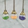 Glass Round Ball Star Sequin Pendant Earrings & Keychain Accessories