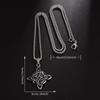 Fashion Antique Silver Color Irish Knot Charms Geometric Pendant Necklace Irish Celtic Knot Necklace Vintage Jewelry Gifts