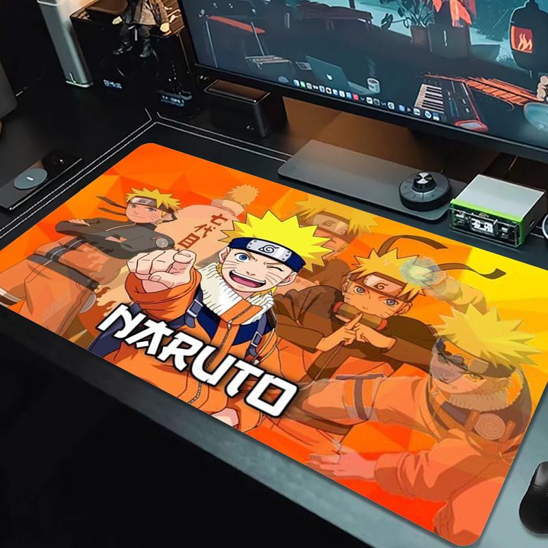 Anime NARUTO Χρωματιστό Επιθέμα Ποντικιού Μεγάλο Μαξιλάρι Τραπεζιού Παιχνιδιών Αντιολισθητικό για Laptop Tablet Μεγάλο Επιθέμα Ποντικιού XXL Στρώμα Mini PC Playmat Με Κλειδωμένη Άκρη