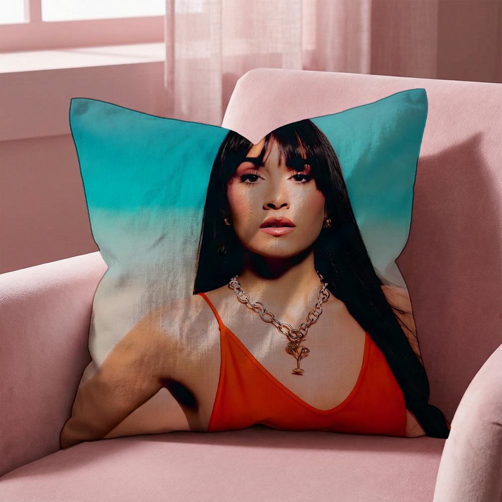 Singer A-Aitana Ocana Cushion Cover Multi-Scene Pillow Cover for Home & Car - Reversible, Soft & Durable for Daily Use