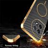 For OnePlus Ace 2 Pro 5G Phone Case Carbon Fiber Textured Electroplated TPU Back Cover