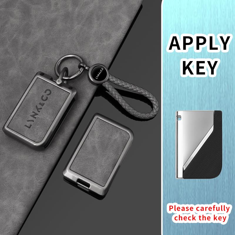 Zinklegierung Auto Smart Key Fob Hülle Schutzhalter Gehäuse Passend für Lynk&Co 05 01 02 03 06 High-End Auto Schlüsselanhänger Schlüsseloses Zubehör