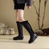 thick-soled down snow wool boots tall large-size boots thickened warm boots