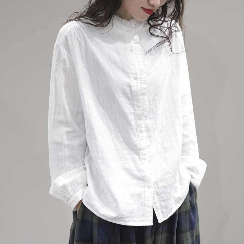 

Женские летние кружевные блузки – элегантные, свободные, с длинными рукавами, больших размеров 3XL (150-165 jin) белый