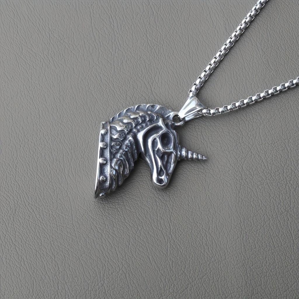 Dark Unicorn Necklace Pendant