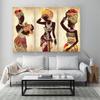 African Black Woman Canvas Painting Ethnic Art Poster for Living Room Decoration Home Wall Decor Decorative Paintings Picture