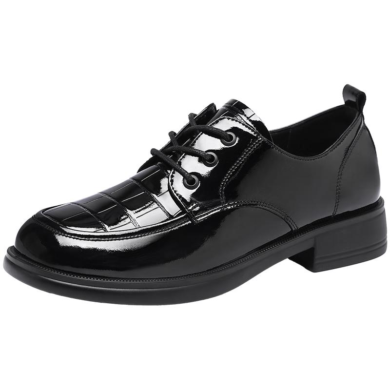 Red Dragonfly Women s Patent Leather Derby Shoes 39
