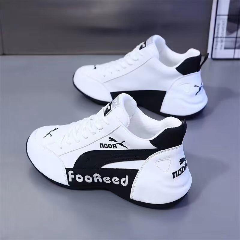 Pánské boty nové trendy boty všestranné běžecké sportovní boty kožený povrch prodyšné trendové ležérní boty