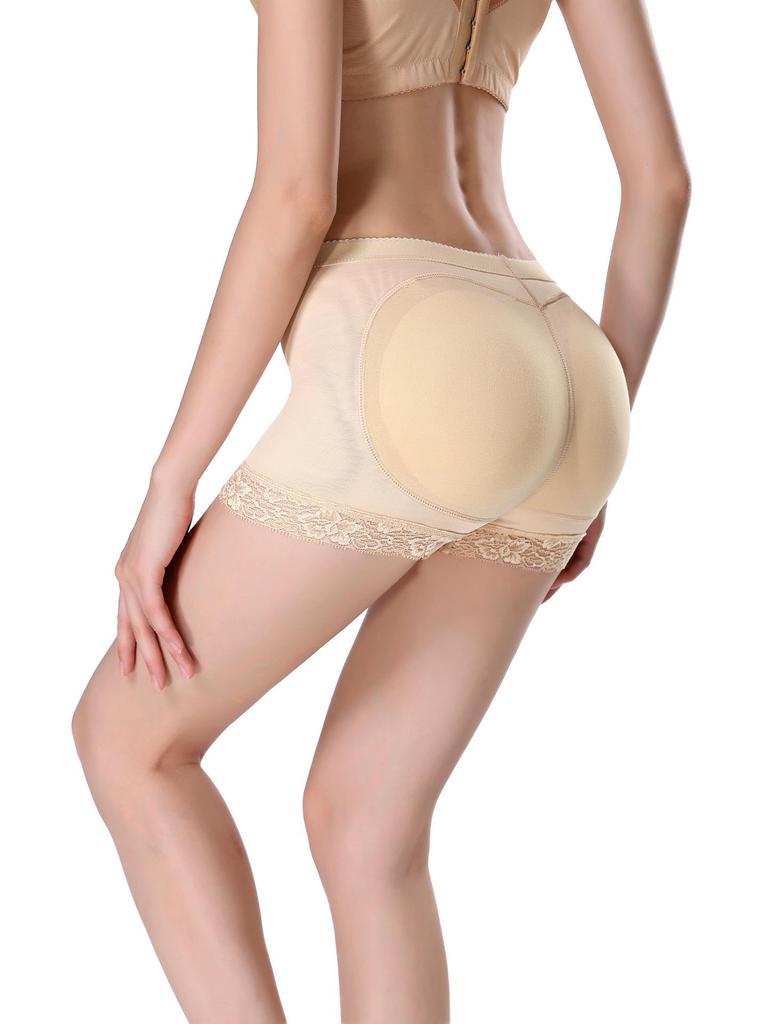 Lace Mesh Buttocks and Abdomen Shaping Panties with Inserts for Women