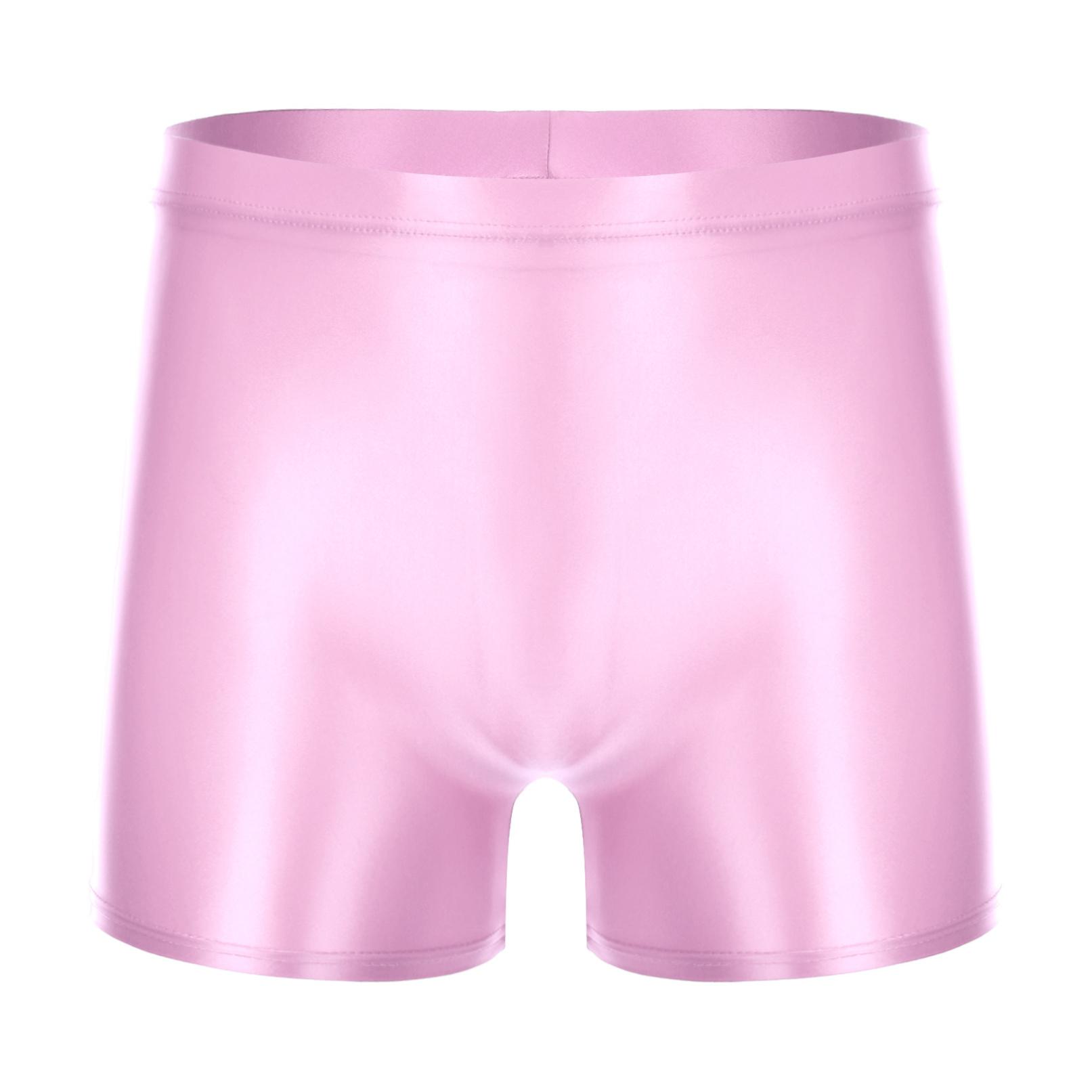 YONGHS Ultradunne comfortabele boxershorts Zwembroeken Ondergoed Strandkleding Sport Zwembroeken voor heren L roze